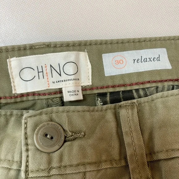 Anthropologie Chino 30 (10) Green Shorts - Picture 4 of 5